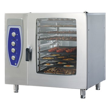 Forno a gas a convezione 10 GN 1/1 con umidifcatore - DANNEGGIATO