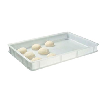 Cassetta in plastica - palline pizza - fondo piano