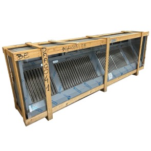 cappa a parete cubica con illuminazione a incasso, 3000x900 mm - DANNEGGIATA