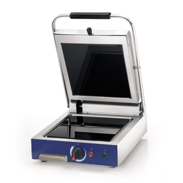Grill a contatto singola panini - piastre lisce vetroceramica, 250 x 250 mm
