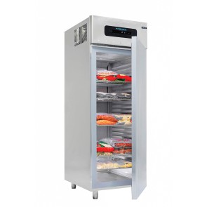 Frigorifero professionale ventilato 700 litri, esterno ed interno in inox, -2 °C/+8 °C - CONTROLLO TOUCH DIGITAL