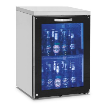 vetrina refrigerata sottobanco sinista 1 porta in vetro battente, 90 bottiglie