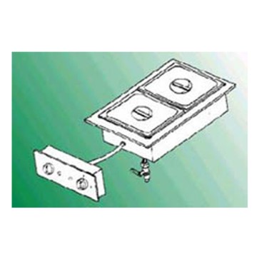 Bagnomaria ad incasso - vasca GN2/1 DKA/BM 2-I
