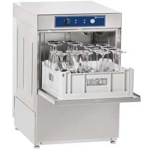 Lavabicchieri meccanica con dosatore detergente, cesto da 40x40 cm, max h=27 cm