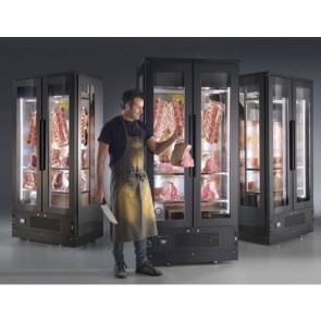 Vetrina per stagionatura murale a 2 porte con controllo di humidità