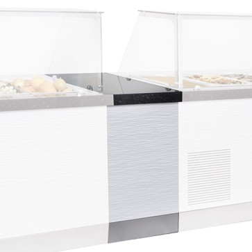 elemento neutro per banchi di preparazione refrigerati/riscaldati, l=920 mm, profondità 800/930 mm