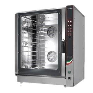 Forno AL CAPONE digitale autopulente a convezione, con iniezione di acqua, capienza 5x 600x400 mm