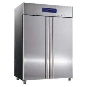 Frigorifero da 1400 litri in inox, GN 2/1, -2°/+8°C, isolamento 85 mm