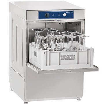 Lavabicchieri meccanica con dosatore detergente, cesto da 40x40 cm, max h=27 cm