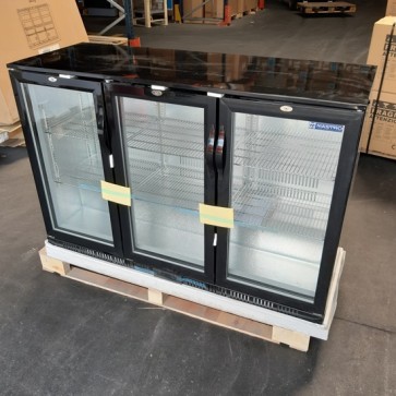 vetrina refrigerata sottobanco con 3 porte battenti in vetro, 312 litri, +1/+10°C - DANNEGGIATA