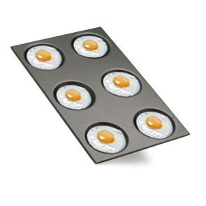 Teglia GN 1/1 antiaderente per uova fritte, omelettes e crêpes ø 12,5 cm