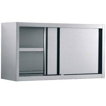 Armadio pensile con porte scorrevoli e ripiano intermedio, 1800x400 mm