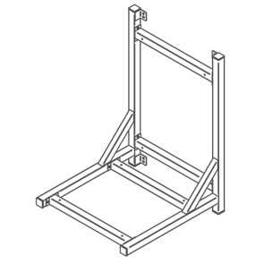 Supporto murale per forno misto AIB0052