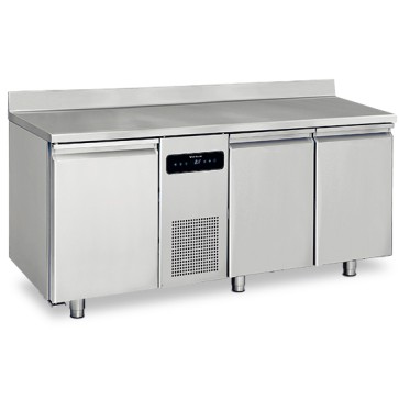 Tavolo freezer a 3 porte GN 1/1 con alzatina, -10°/-20°C