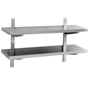 Mensola a parete doppia 2x 1200 mm.