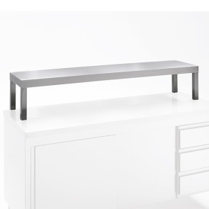 Mensola singola con gambe, fianchi aperti, 1800x300 mm-ESPOSIZIONE FIERA