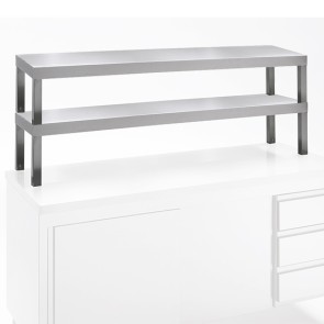 Mensola, sovrastruttura doppia, fianchi aperti, 2000x350 mm