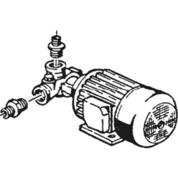 Pompa tipo W210SX 230V 50Hz fasi 1 0,24kW 0,33CV L 230mm senso di rotazione dx condensatore 6,3µF