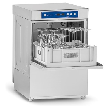 Lavastoviglie dgitiale con dosatore detergente, cesto da 50x50 cm, max h=32 cm