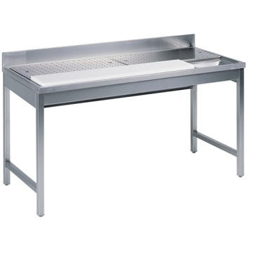 Tavolo lavorazione carne, larghezza=1200mm