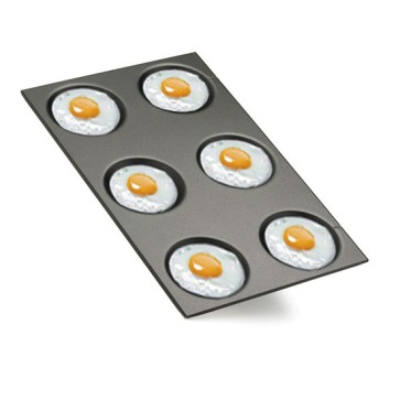 Teglia in alluminio smaltata per uova fritte, omelettes e crêpes, GN1/1 - USATO